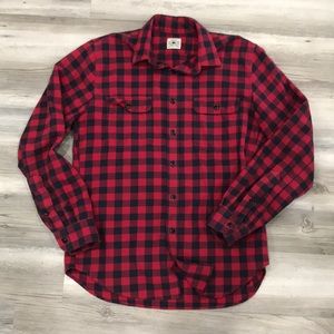 J crew men’s buffalo check button up
